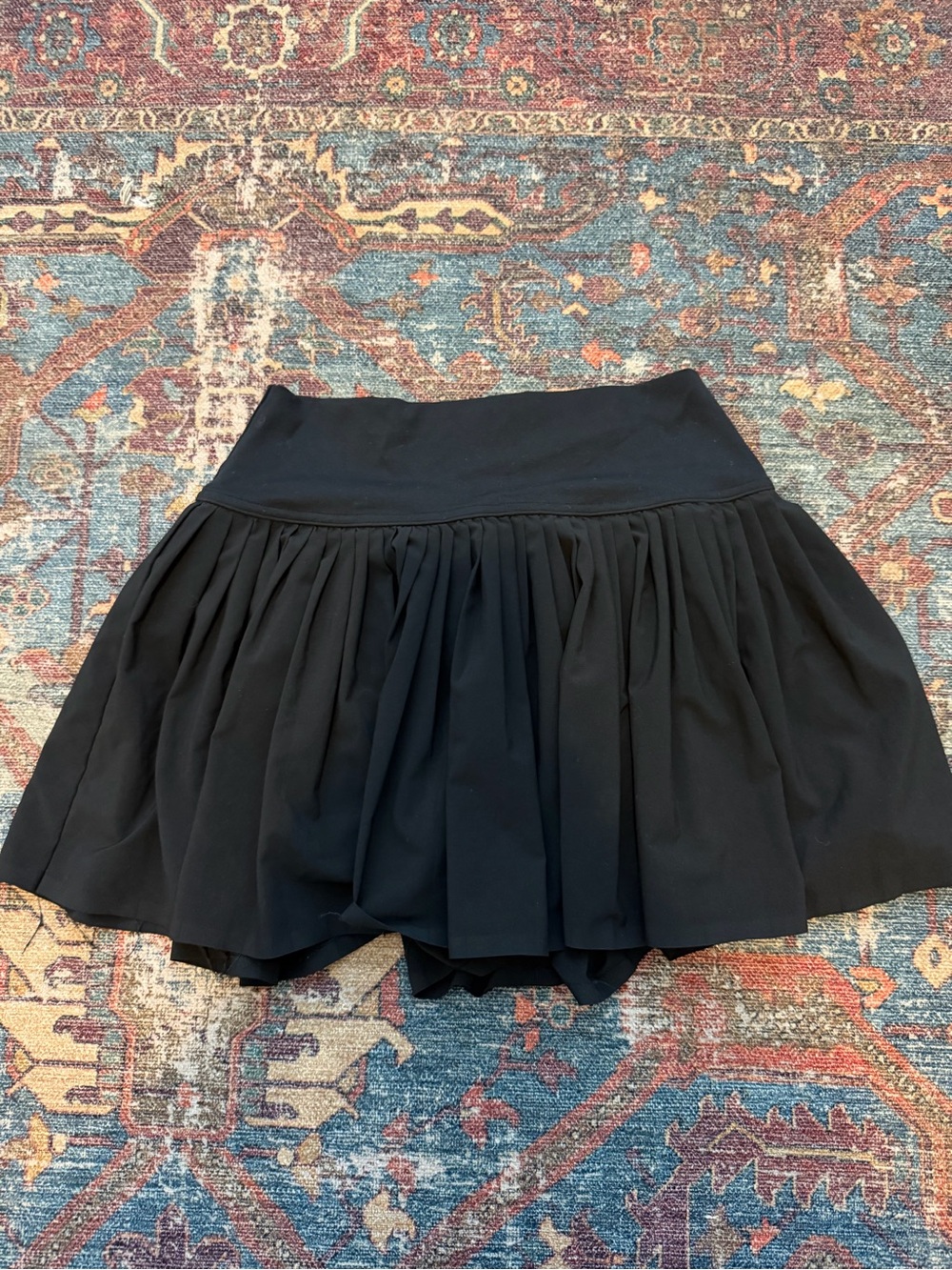 Aerie Offline Black Pleated Mini Skirt With Built-In shorts